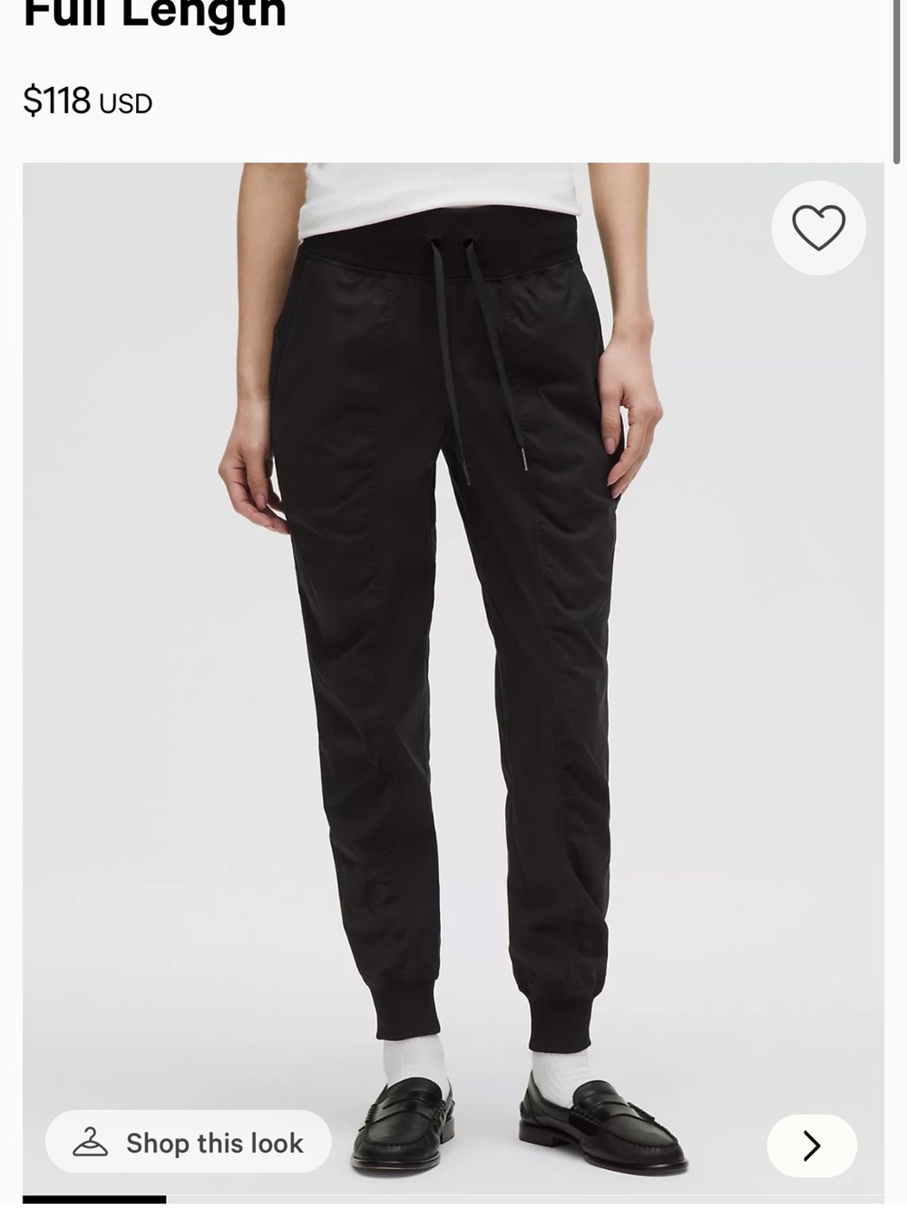 Lululemon dance studio jogger size 4
